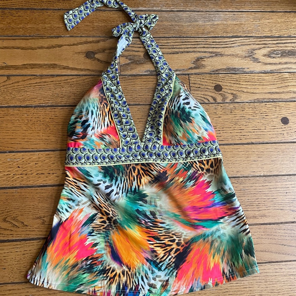 VENUS Multicolor Animal Print Top